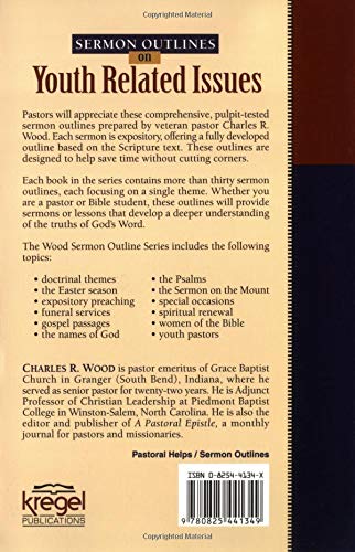 Sermon Outlines on Youth Related Issues (Wood Sermon Outline),Used