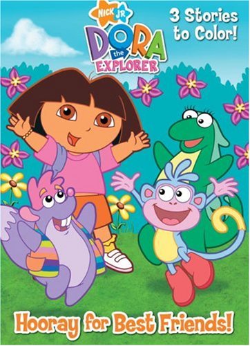 Hooray for Best Friends! (Dora the Explorer) (Deluxe Coloring Book),Used