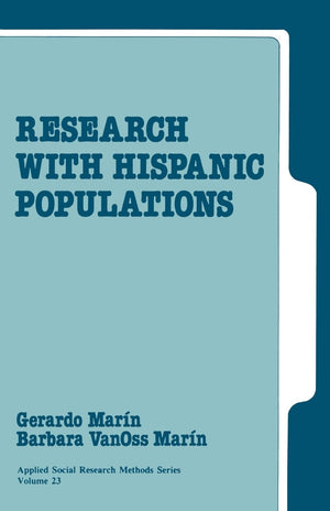 Research With Hispanic Populations (Applied Social Research Methods),Used
