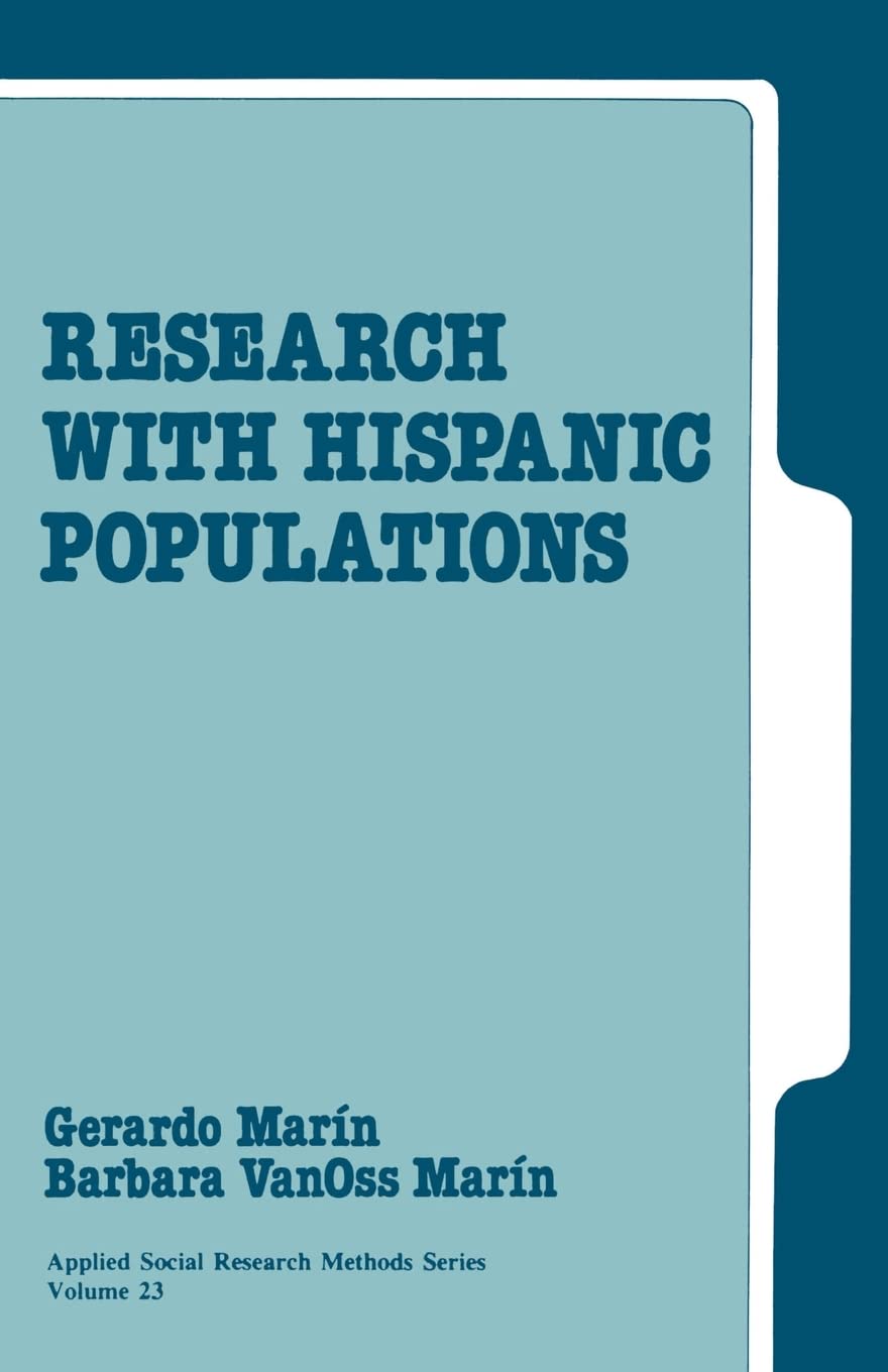 Research With Hispanic Populations (Applied Social Research Methods),Used