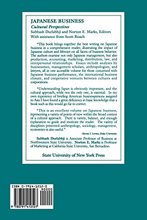 Japanese Business: Cultural Perspectives,Used