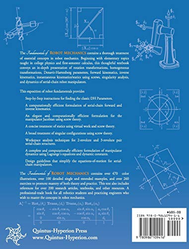 Fundamentals of Robot Mechanics,Used