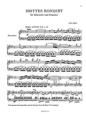 Clarinet Concerto No. 3: Part(s) (Kalmus Edition),Used