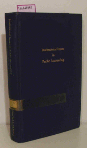 Institutional Issues In Public Accounting,Used