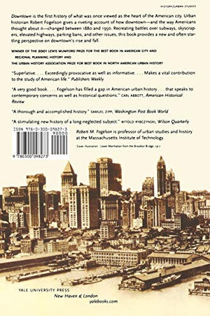 Downtown: Its Rise And Fall, 18801950,Used