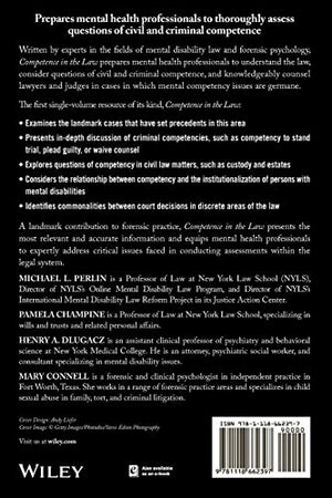 Competence in the Law: From Legal Theory to Clinical Application,Used