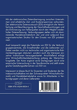 Elektronischer Datenaustausch (EDI) in Verbundgruppen (Informationsmanagement und Computer Aided Team) (German Edition),Used