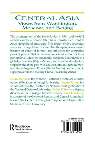 Central Asia: Views from Washington, Moscow, and Beijing,Used