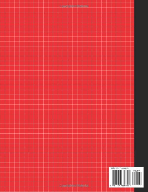 Graph Paper Composition Notebook: Grid Paper Notebook, Quad Ruled, 100 Sheets (Large, 8.5 X 11) (Graph Paper Notebooks),Used