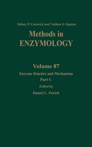 Enzyme Kinetics and Mechanism, Part C: Intermediates, Stereochemistry, and Rate Studies (Volume 87) (Methods in Enzymology, Volu,Used
