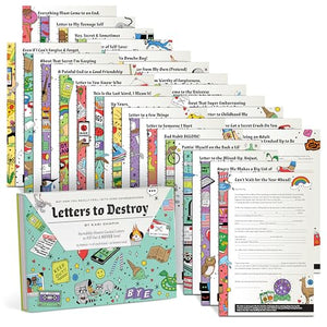Letters To Destroy FillIn Letters: An Incredibly Honest Set Of 25 Guided Letters To Fill Out & Never Send (2 Each, 50 Total Let