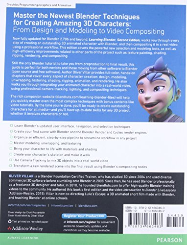Learning Blender: A HandsOn Guide to Creating 3D Animated Characters,Used