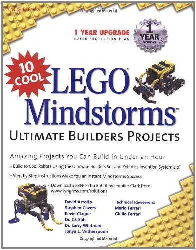10 Cool Lego Mindstorm Ultimate Builders Projects: Amazing Projects You Can Build in Under an Hour,New