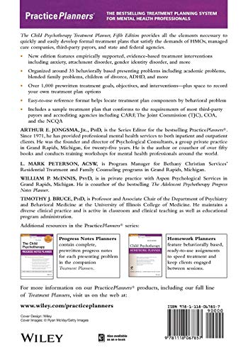 2019 The Child Psychotherapy Treatment Planner: Includes DSM5 Updates,New