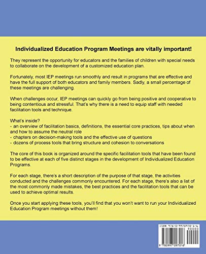 Facilitating IEP Meetings,Used