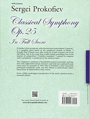 Classical Symphony, Op. 25, In Full Score (Dover Orchestral Music Scores)