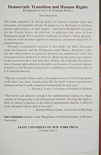 Democratic Transition and Human Rights: Perspectives on U.S. Foreign Policy,Used