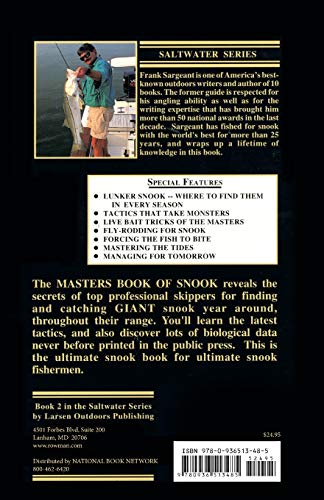 The Masters Book of Snook: Secrets of Top Skippers (Saltwater),Used