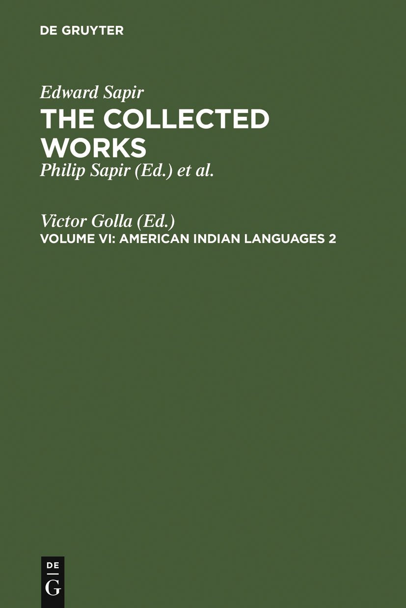 American Indian Languages 2 (Collected Works Of Edward Spair),Used