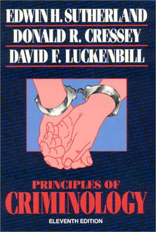 Principles Of Criminology (The Reynolds Series In Sociology)