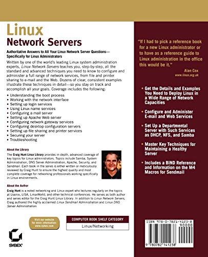 Linux Network Servers (Craig Hunt Linux Library),Used