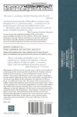 John Climacus: The Ladder of Divine Ascent (Classics of Western Spirituality (Paperback)),Used