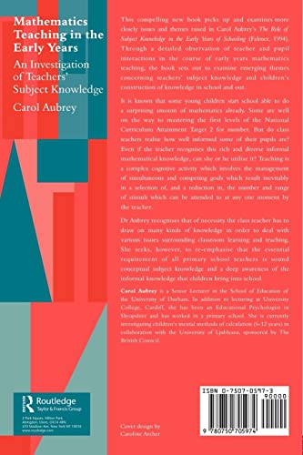 Mathematics Teaching in the Early Years,Used