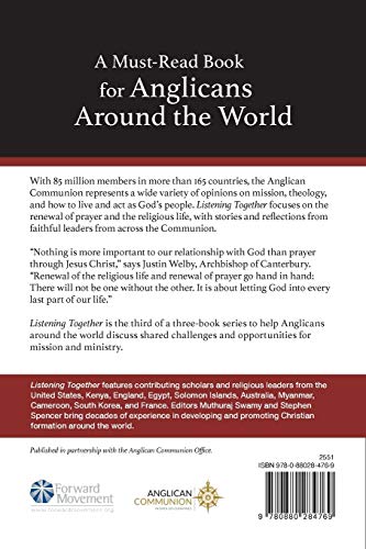 Listening Together: Global Anglican Perspectives on Renewal of Prayer and the Religious Life,Used