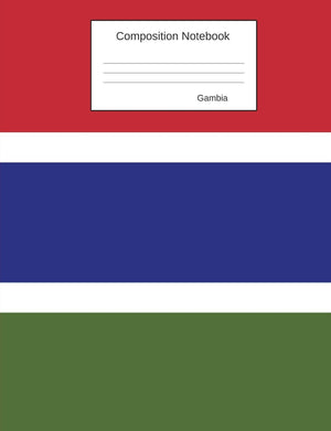 Gambia Composition Notebook: Graph Paper Book to write in for school, take notes, for kids, students, teachers, homeschool, Gamb,Used