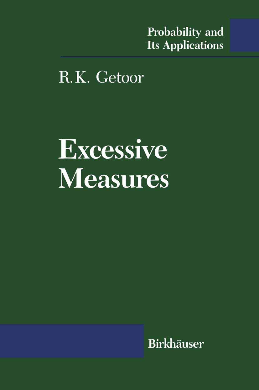 Excessive Measures (Probability and Its Applications),Used