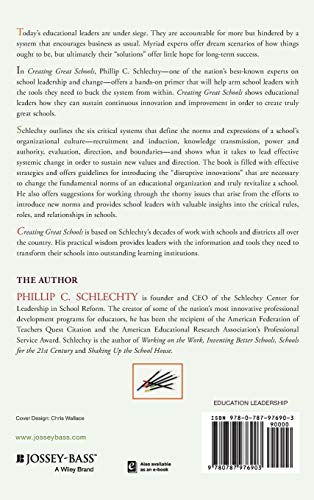 Creating Great Schools: Six Critical Systems at the Heart of Educational Innovation,Used
