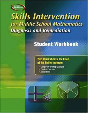 Skills Intervention for Middle School Mathematics: Diagnosis and Remediation, Student Workbook (MERRILL PREALGEBRA),Used