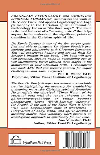 Franklian Psychology and Christian Spiritual Formation,Used