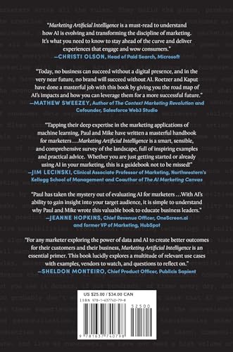 Marketing Artificial Intelligence: AI, Marketing, and the Future of Business,Used