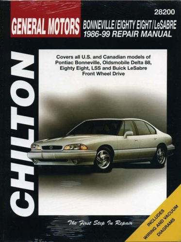 Gm Bonneville/Eightyeight/Lesabre 19861999: Covers All U.S. And Canadian Models Of Pontiac Bonneville, Oldsmobile Eightyeight,New