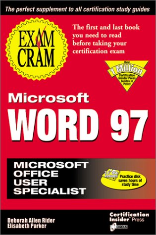 Microsoft Word 97 Exam Cram,Used