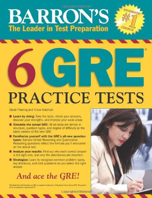 Barron's 6 GRE Practice Tests,Used