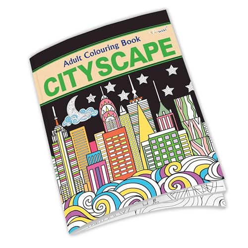 Cityscape - Adult Colouring Book : Mindfulness Coloring Pages, Relaxing Coloring Book, Art Book For Kids And Adults, Adult Coloring Book