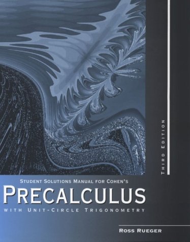 Precalculus With Unit Circle Trigonometry,Used