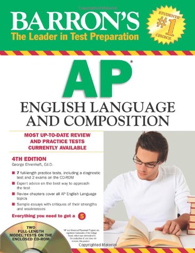 Barron's AP English Language and Composition with CDROM (Barron's Study Guides),Used
