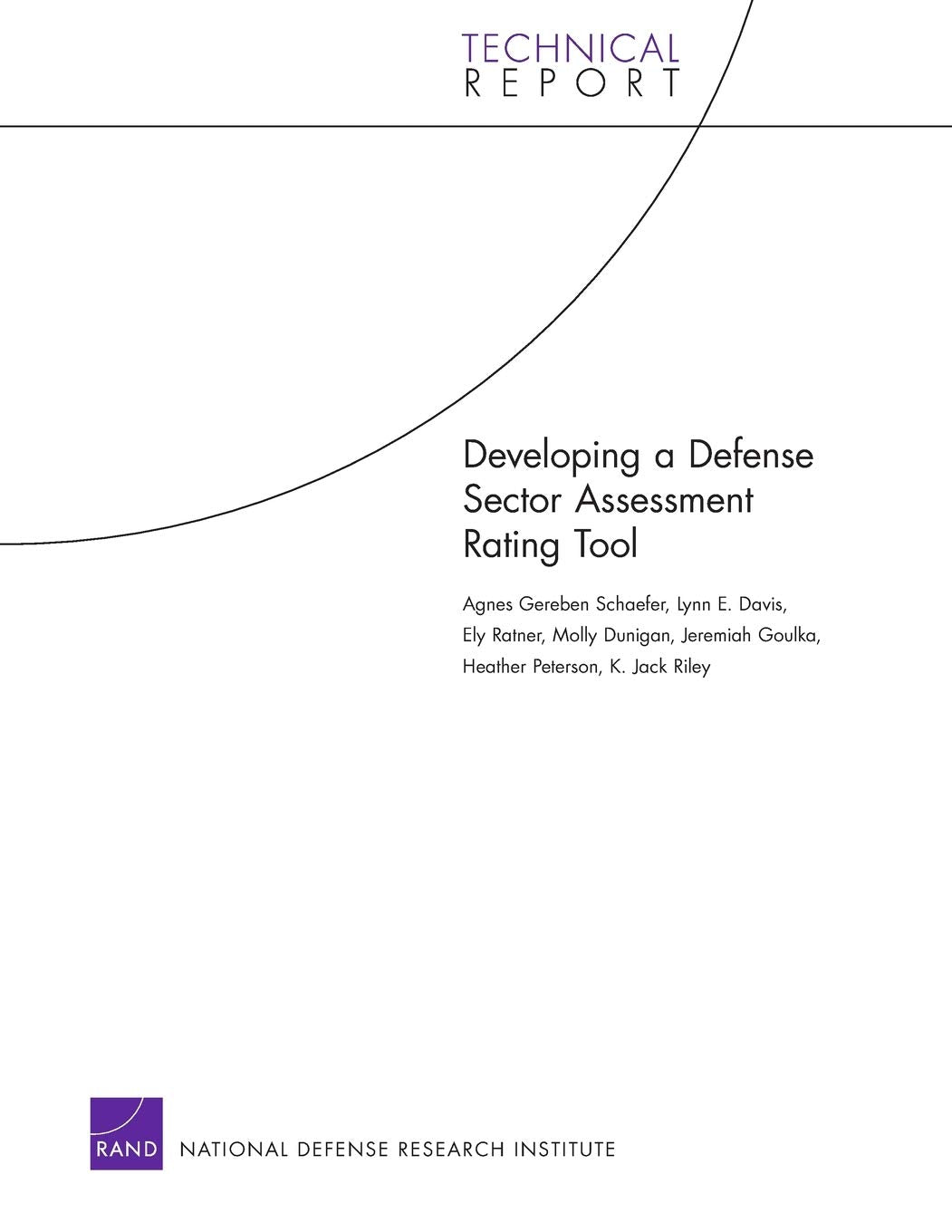 Developing A Defense Sector Assessment Rating Tool (Technical Report),New