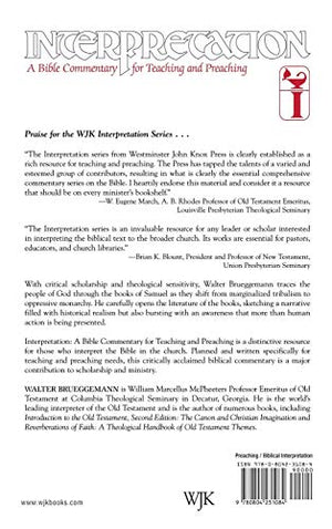 First and Second Samuel: Interpretation: A Bible Commentary for Teaching and Preaching,Used