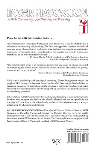 First and Second Samuel: Interpretation: A Bible Commentary for Teaching and Preaching,Used
