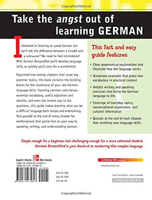 German Demystified: A Self Teaching Guide,Used
