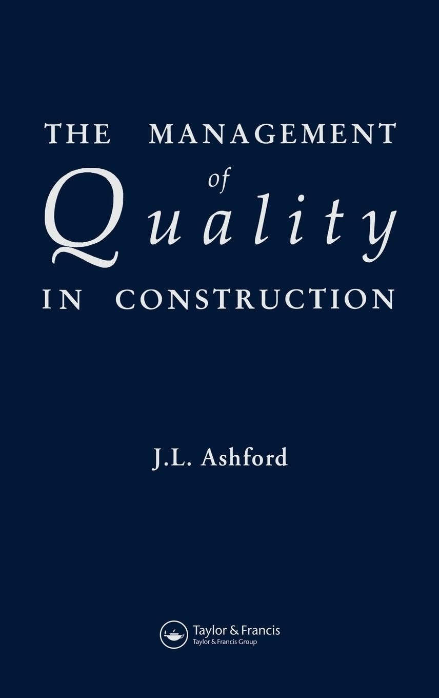 The Management of Quality in Construction,Used