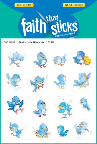 God'S Little Bluebirds (Faith That Sticks Stickers),New