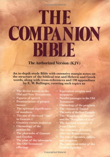 The Companion Bible, Indexed (Black Bonded Leather),New