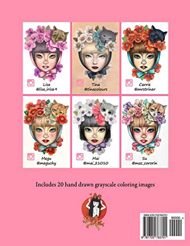 Color My Art: Elegant Faces: Grayscale & Underpainting Coloring Book,Used