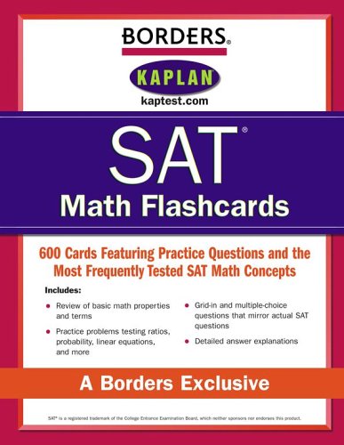 Borders SAT Math Flashcards,Used