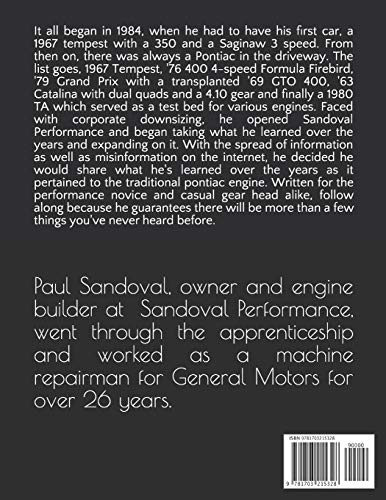 BUILDING PONTIAC TORQUE AND POWER THE SANDOVAL PERFORMANCE WAY: SHORTBLOCK PERFORMANCE AND EXTENDING THE POWER CURVE (Pontiac Sp,Used